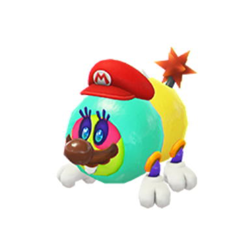 File:NSO SMO July 2022 Week 7 - Character - Mario-captured Tropical Wiggler.png