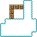 Ground (block) in Super Mario Maker 2 - Super Mario Bros. 3 game style, Sky theme.