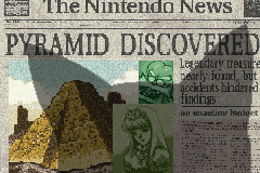 The newspaper seen in the intro of Wario Land 4.