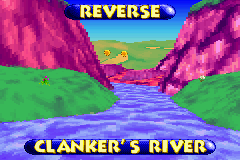 Screenshot of a track opening in the 2004 voxel engine build of Banjo-Pilot, for comparison with Diddy Kong Pilot's 2003 build