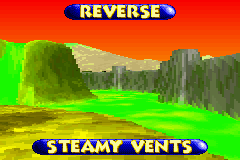 Screenshot of a track opening in the 2004 voxel engine build of Banjo-Pilot, for comparison with Diddy Kong Pilot's 2003 build