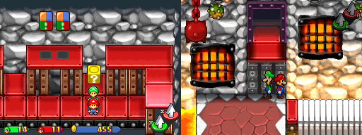 Eighteenth block in Bowser's Castle of the Mario & Luigi: Partners in Time.