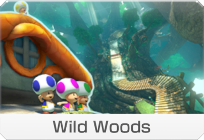 Wild Woods icon, from Mario Kart 8.