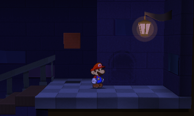 Fifth paperization spot in The Enigmansion of Paper Mario: Sticker Star.