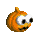 The Pumpkin Cup icon before a trophy is gained in the 2004 voxel engine build of Banjo-Pilot, for comparison with Diddy Kong Pilot's 2003 build