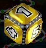 A 1-6 Bowser Dice Block in Mario Party: Island Tour
