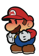 Animated sprite of Mario with the anger status effect