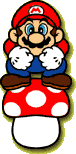 File:SML2 Mario on Mushroom.png