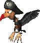 Sprite of Krow in Donkey Kong Country 2: Diddy's Kong Quest.