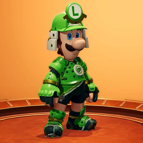 File:Luigi (Bushido Gear) - Mario Strikers Battle League.png
