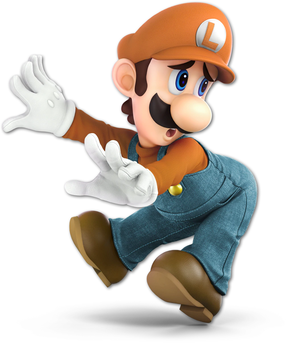 File:Luigi Orange SSBU.png - Super Mario Wiki, the Mario encyclopedia