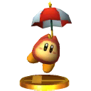 Trophy of a Parasol Waddle Dee in Super Smash Bros. for Nintendo 3DS
