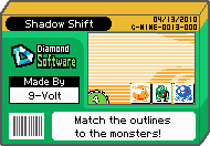 The shelf cover for one of 9-Volt's microgames in WarioWare: D.I.Y.