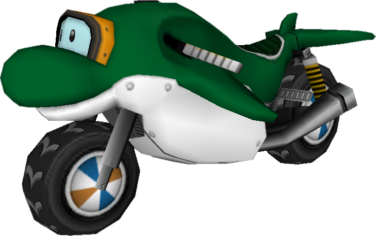 File:Dolphin Dasher (Luigi) Model.png - Super Mario Wiki, the Mario ...