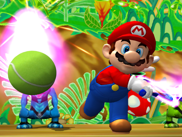 File:DK Jungle Court (pre-release) - Mario lob smash.jpg