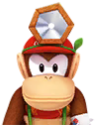 Sprite of Dr. Diddy Kong from Dr. Mario World