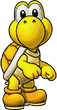Sprite of Yellow Koopa Troopa's team image, from Puzzle & Dragons: Super Mario Bros. Edition.