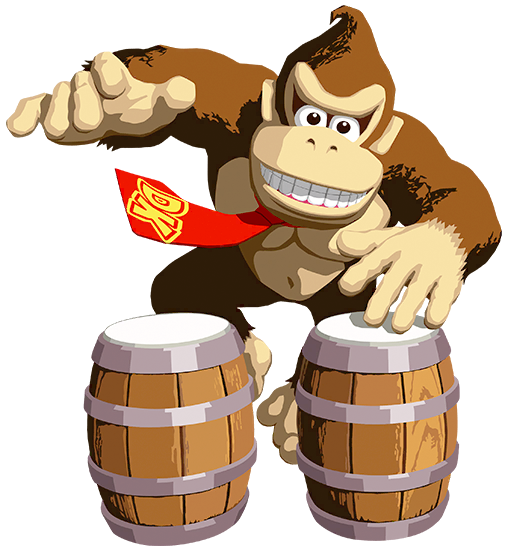 File:SSBU Donkey Kong & Bongos Spirit.png