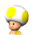 A side view of a Toad, from Mario Super Sluggers.