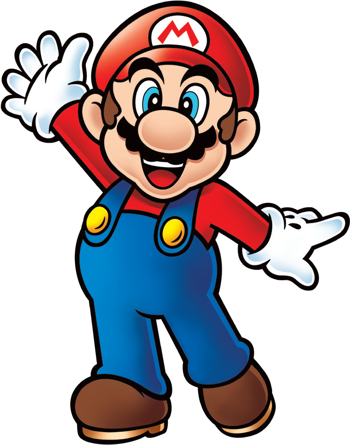 File:Mario 2D waving shaded.png - Super Mario Wiki, the Mario encyclopedia