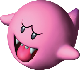 Artwork of a Red Boo from Mario Party 6