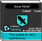 The shelf sprite of one of Jimmy T.'s favorite artist comics: Gone Fishin' in the game WarioWare: D.I.Y..