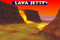 Screenshot of a track opening in the 2004 voxel engine build of Banjo-Pilot, for comparison with Diddy Kong Pilot's 2003 build