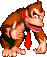 The 1 player icon for Donkey Kong in the player select screen for Donkey Kong Country