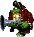 Sprite of Kaptain K. Rool in Donkey Kong Country 2: Diddy's Kong Quest.