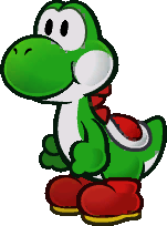 Yoshi from Paper Mario: The Thousand-Year Door