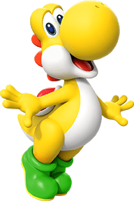 File:SMBW Artwork Yellow Yoshi.png