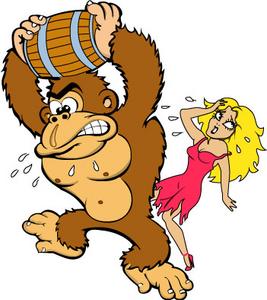 File:DK Donkey Kong Holding Barrel and Pauline Artwork.jpg