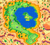 Hole 9 of the Star Dunes Course from Mario Golf: Advance Tour