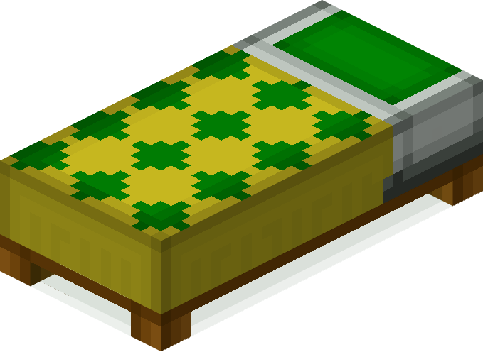 File:Minecraft Mario Mash-Up Bed Green Render.png