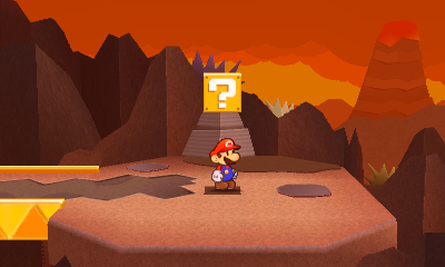 Fifth ? Block in Rugged Road of Paper Mario: Sticker Star.