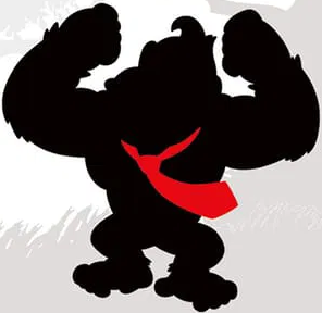 File:DK pose silhouette.png