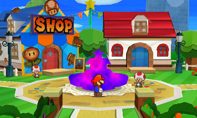 Only paperization spot in Decalburg of Paper Mario: Sticker Star.