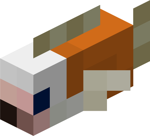 File:Minecraft Mario Mash-Up Tropical Fish Clownfish Render.png