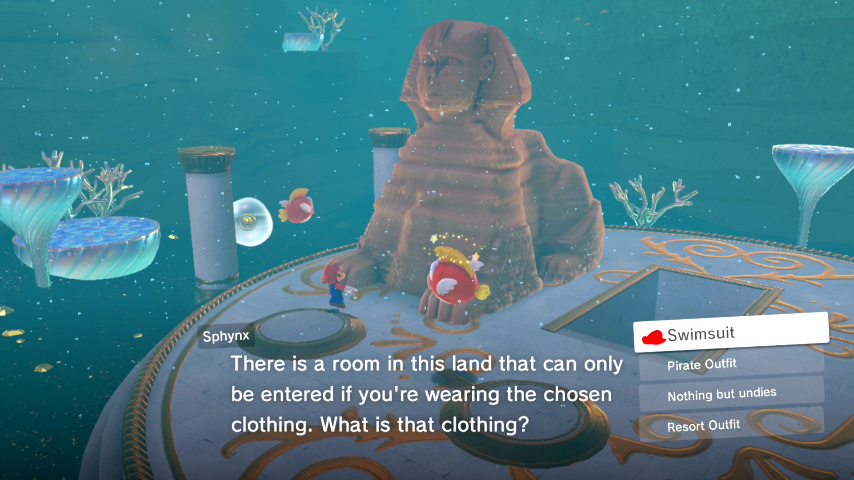 The location of a Power Moon in Super Mario Odyssey