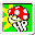 An icon for Hit Points as seen when leveling up in Super Mario RPG: Legend of the Seven Stars.