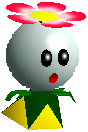 Screen-cropped model of a Spindrift from Super Mario 64.