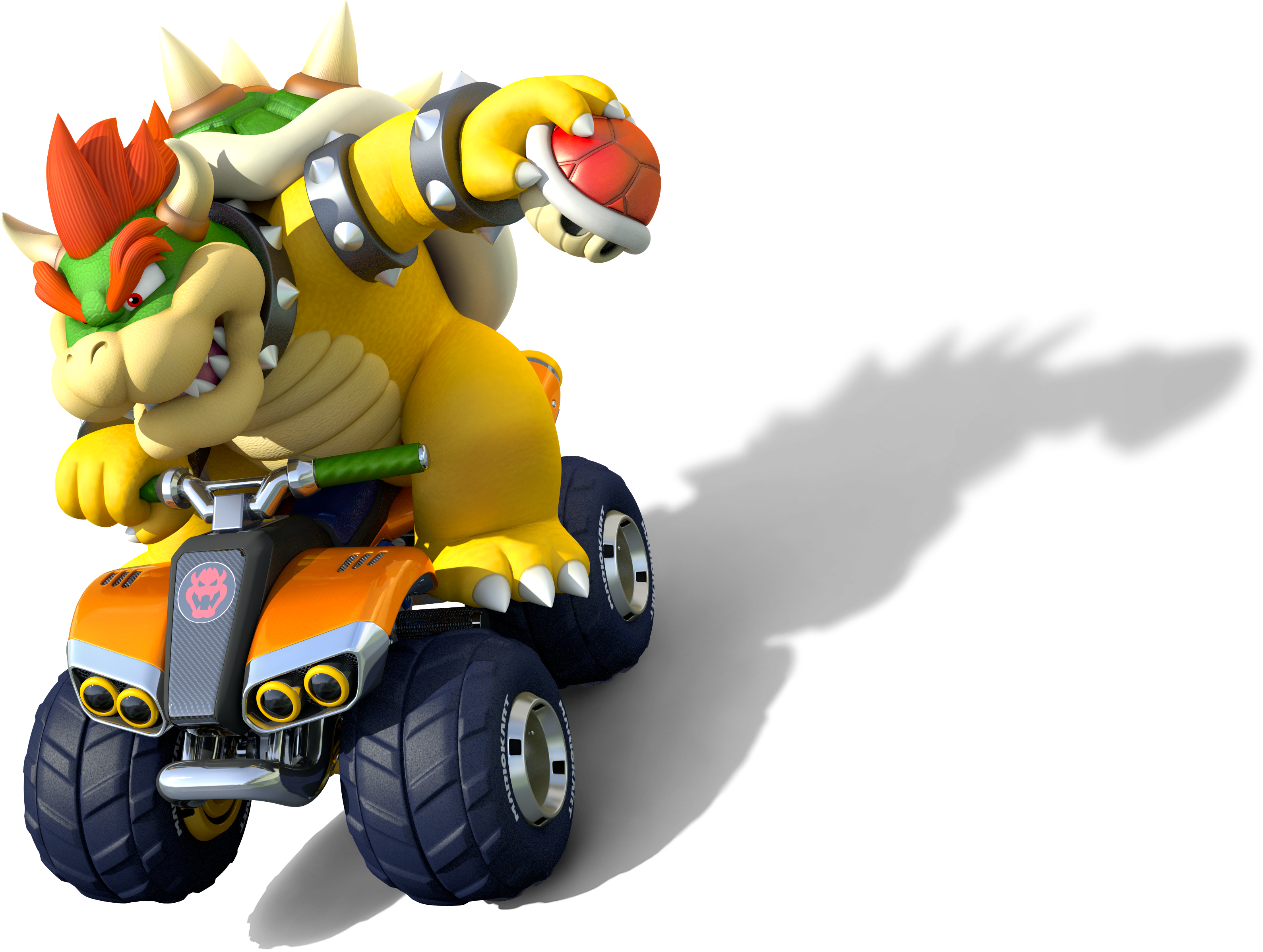 Bowser with a Red Shell