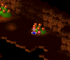 Eleventh Mushroom/Amanita in Forest Maze of Super Mario RPG: Legend of the Seven Stars.