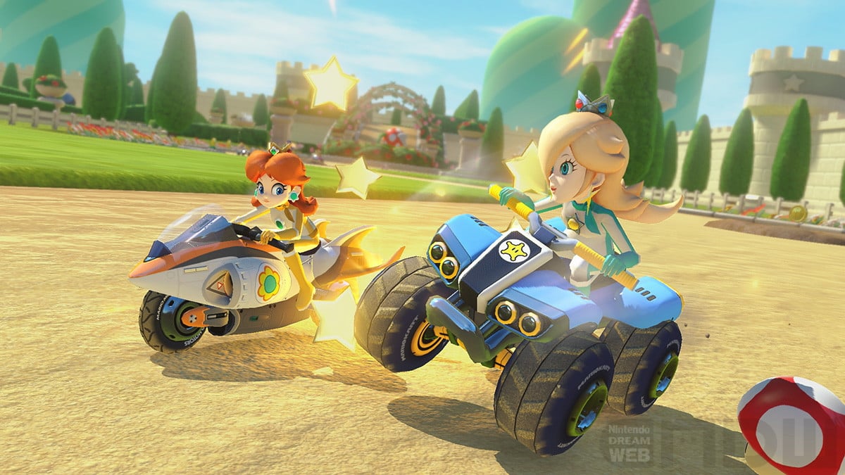 Daisy and Rosalina on DS Peach Gardens