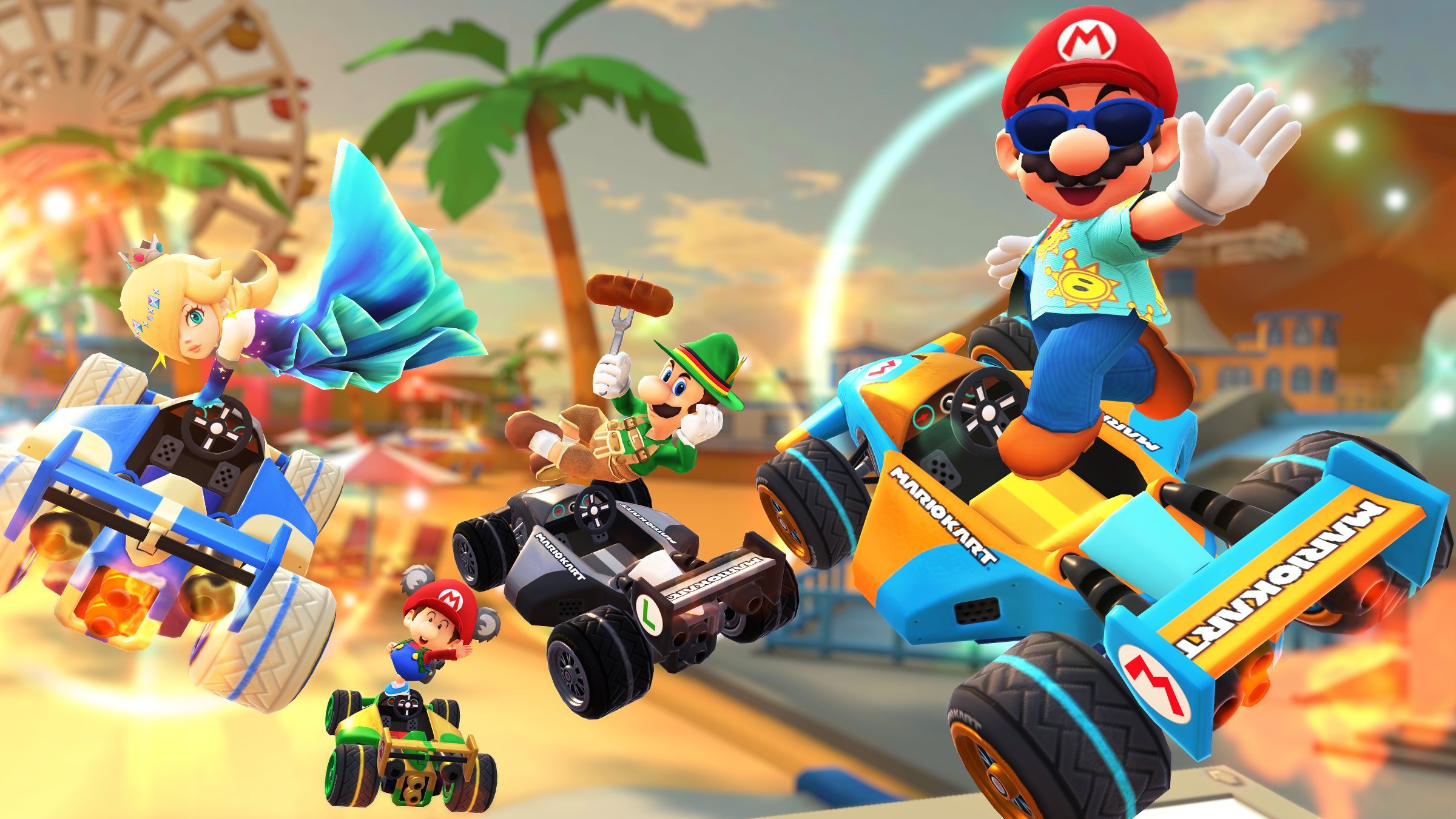 File:MKT City Racer Pipe 2 Drivers.jpg - Super Mario Wiki, the Mario ...