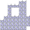 Ground (block) in Super Mario Maker 2 - Super Mario Bros. game style, Snow theme.