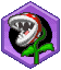 The Piranha Plant sprite from Mario Party DS.