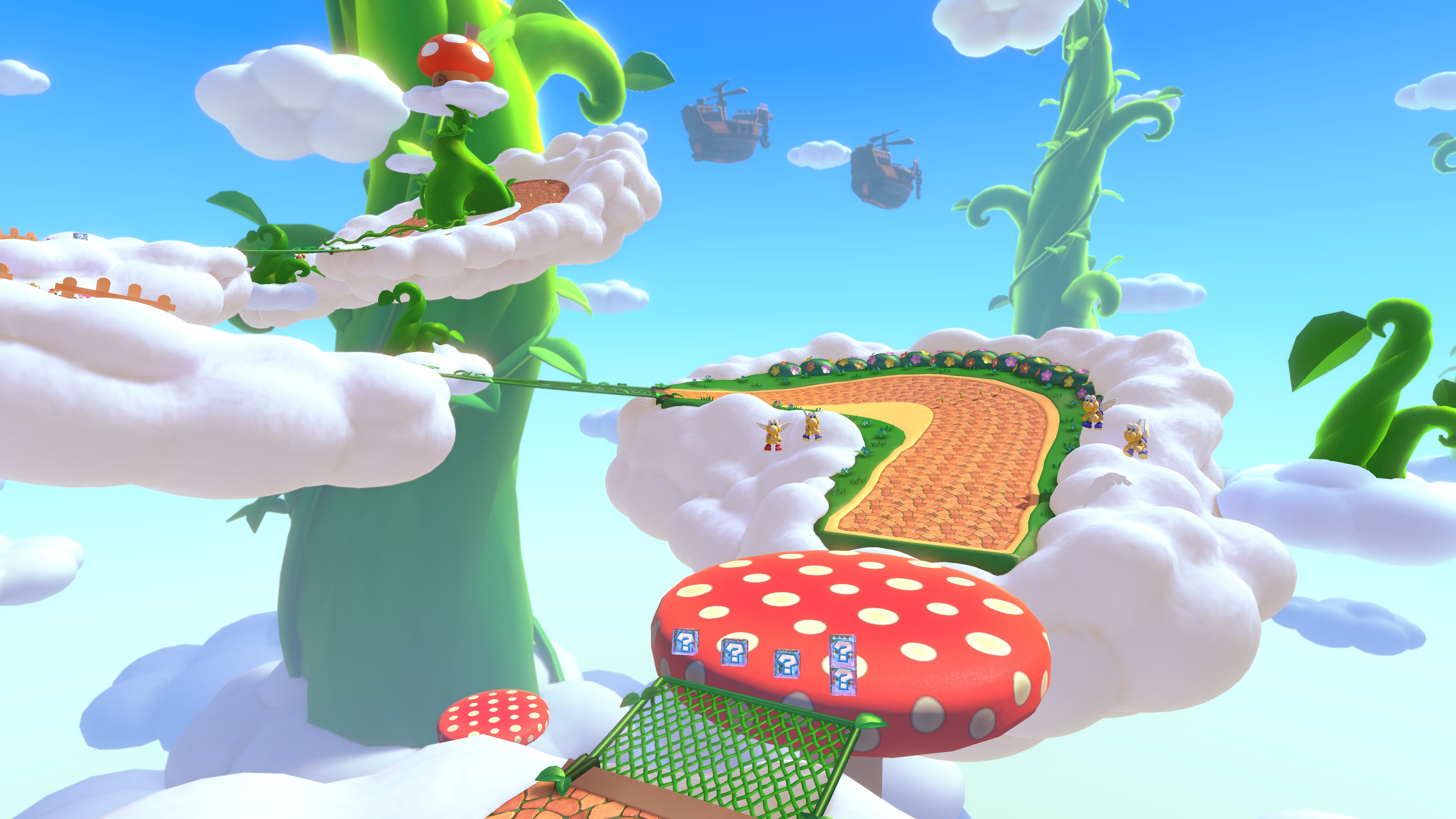 GBA Sky Garden as it appears in Mario Kart 8 Deluxe