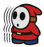 Shy Guy 4-Stack Idle Animation from Paper Mario: Color Splash