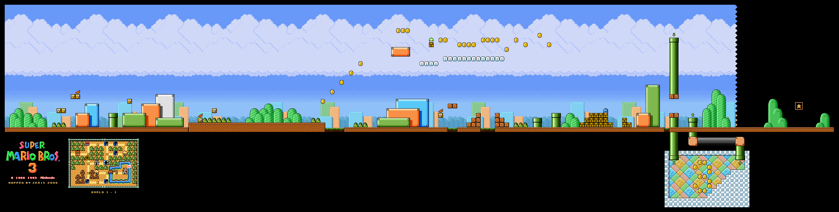 File:SMAS SMB3 World 1-1 Map.png - Super Mario Wiki, the Mario encyclopedia